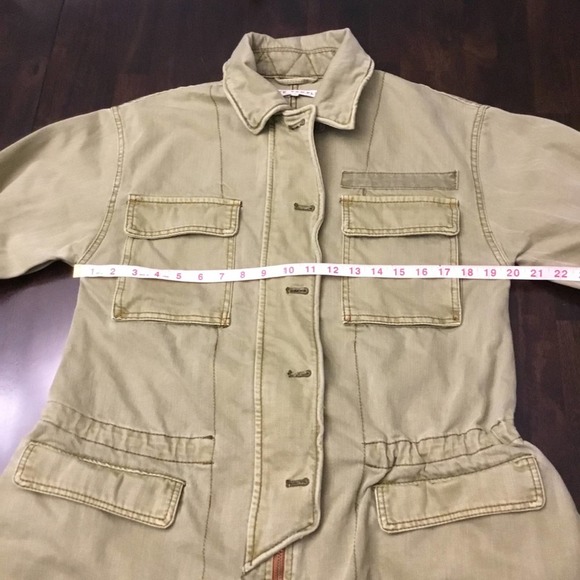 Free People Seize The Day Military Oversized Jacket Size XS - Picture 12 of 14